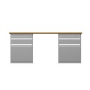 two block writing desk-2